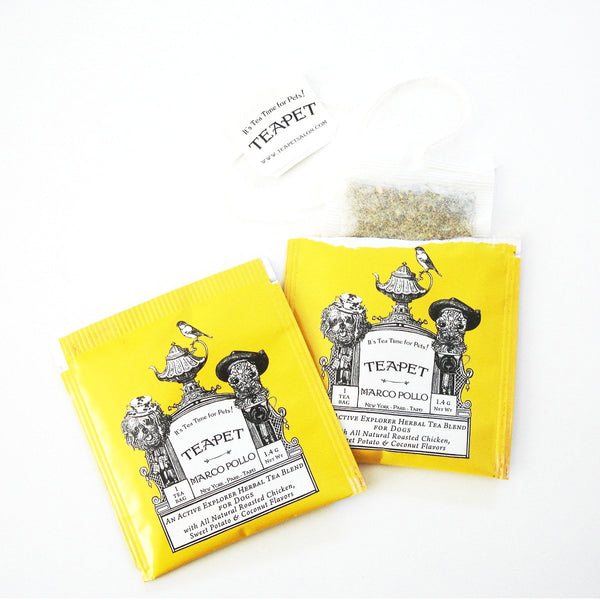 Teapet Herbal Tea for Dogs Marco Pollo Active Herbal Blend