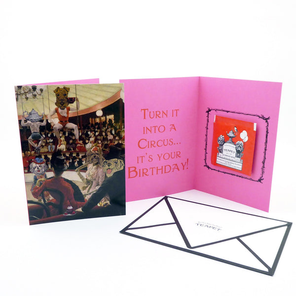 Teapet Herbal Tea for Dogs Happy Birthday Greeting Card for Dogs